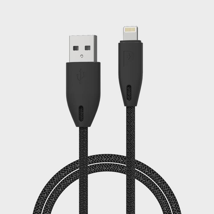 Powerology Braided USB-A to Lightning Cable 1.2m