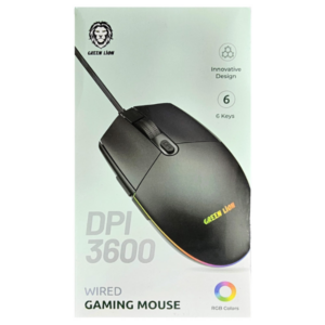 Green Lion Wired Gaming Mouse (3600 DPI)