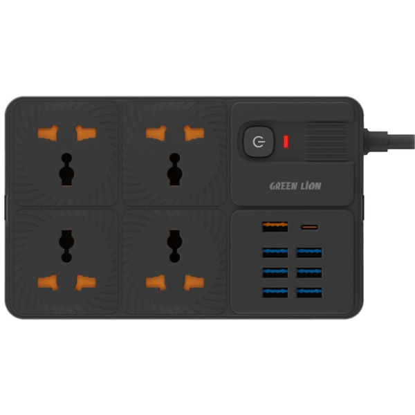 Green Lion 7 USB-A Port & 1 PD Port Power Socket (3250W)