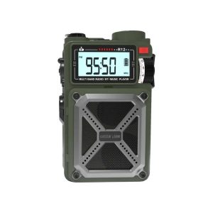 Green Lion Vintage Solar Pro Radio / Speaker / Power Bank / Compass / Flashlight